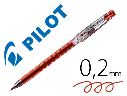 Esferografica pilot ponta fina g-tec-c4 vermelho , Pilot , 20894 , 4902505139321